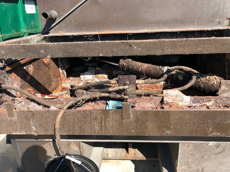 equipment before power washing