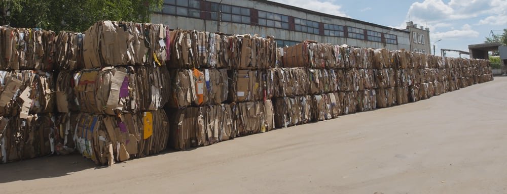 baled cardboard